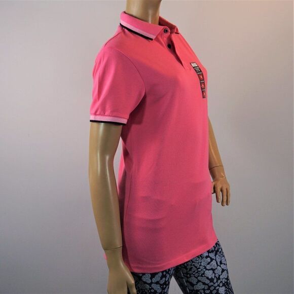 PRIMARK Women's Polo Shirt Pink Stretch OEKO - TEX Confidence In Textiles Sz S - Picture 4 of 10